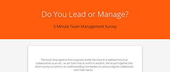 Take Our Team Management Survey