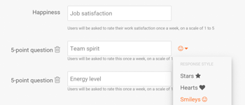 Use 5-point ratings for better team insights